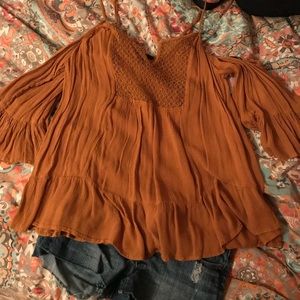 Forever 21 Off the Shoulder Boho Top